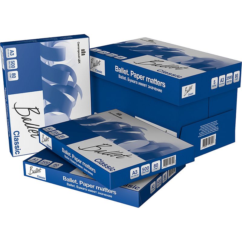 Бумага "Ballet Classic", А3, 500 листов, 80 г/м2