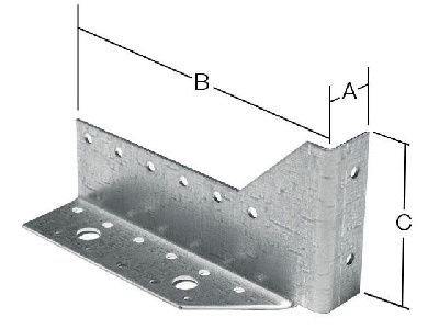 Опора балки левая 25х140х76 мм UOB L белый цинк Starfix SMP-46183-1
