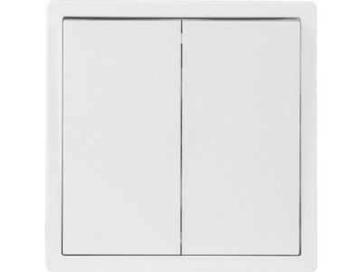 Выключатель 2 клав. проходной, скрытый, 10А белый, Carre, Bylectrica С(6+6) 10-2663