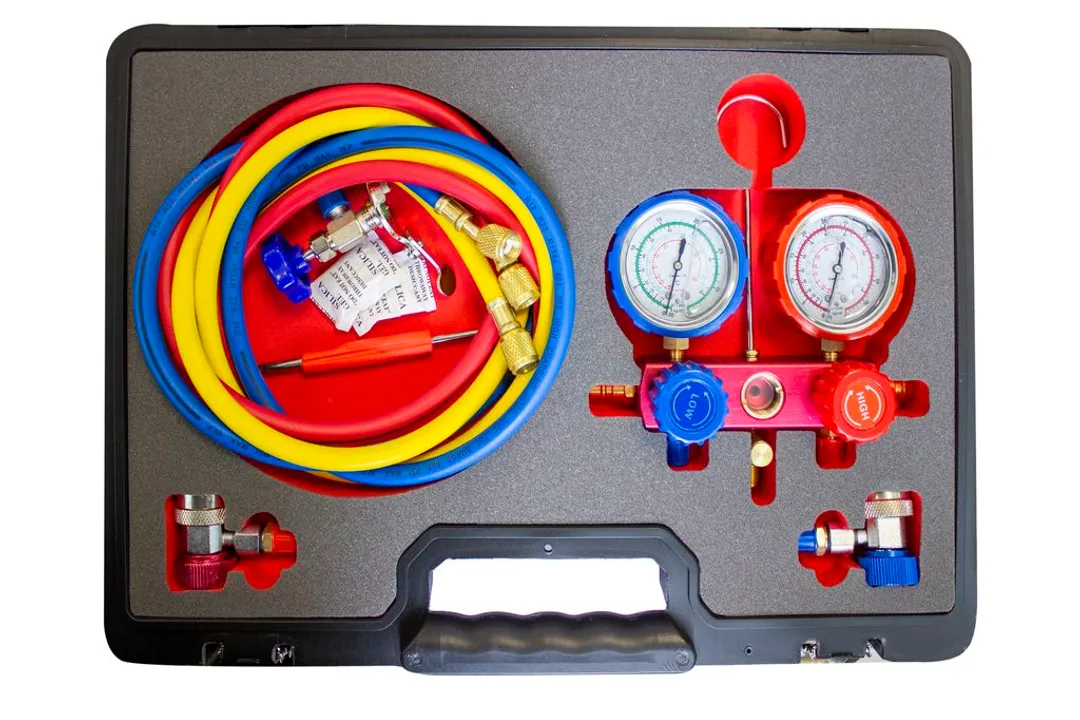 Набор инструментов для тестирования системы кондиционирования воздуха с двумя манометрами Forsage F-9G4102D