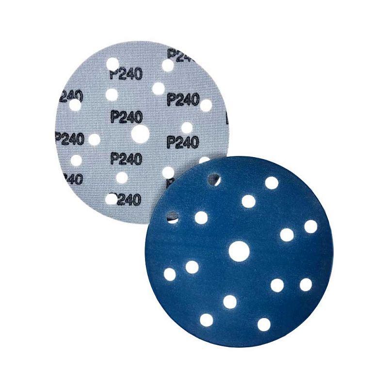 Круг шлифовальный Ø150 мм 15 отверстий P150 (цирконий на пленке) Horex GTA210F150