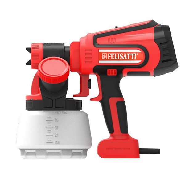 Краскораспылитель электрический 750, 750 Вт, 1200 мл/мин, давление 0,2 Бар Felisatti FT2104 Felisatti