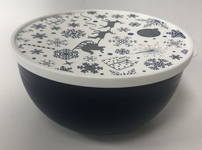 Миска с крышкой с декором 2л НГ Полимербыт 4359609