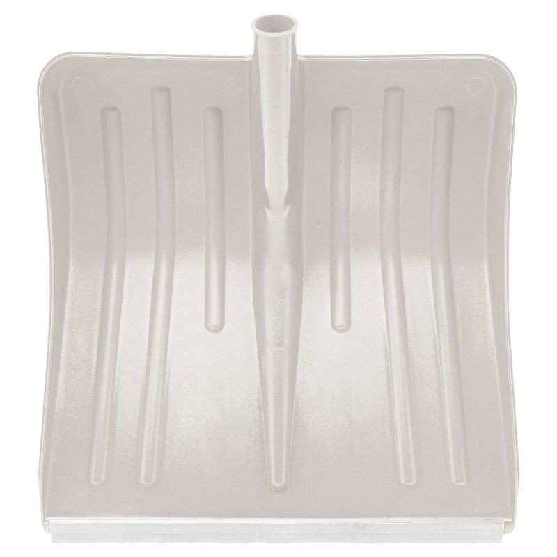 Лопата для уборки снега пластиковая, белая, 420 х 425 мм, без черенка, Сибртех 61615