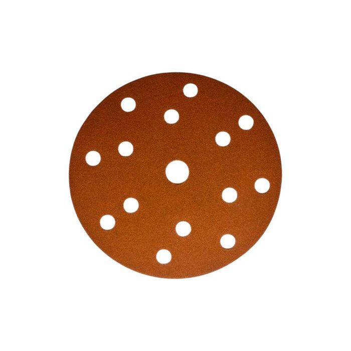 Круг шлифовальный Ø150 мм 15 отверстий P180 (керамика на бумаге) Horex GTA212F180