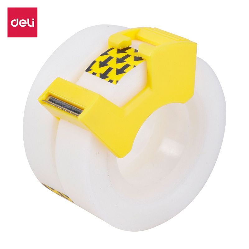 Клейкая лента прозрачная "Deli" блистер, 12x18.3 мм/м, 2 шт/упак