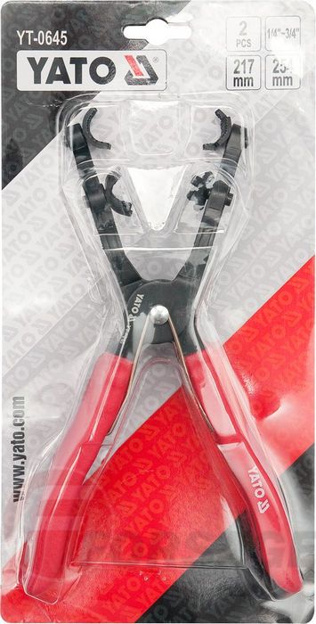 Щипцы к хомутам и проводам 217 мм и 254 мм 2 шт. Yato YT-0645