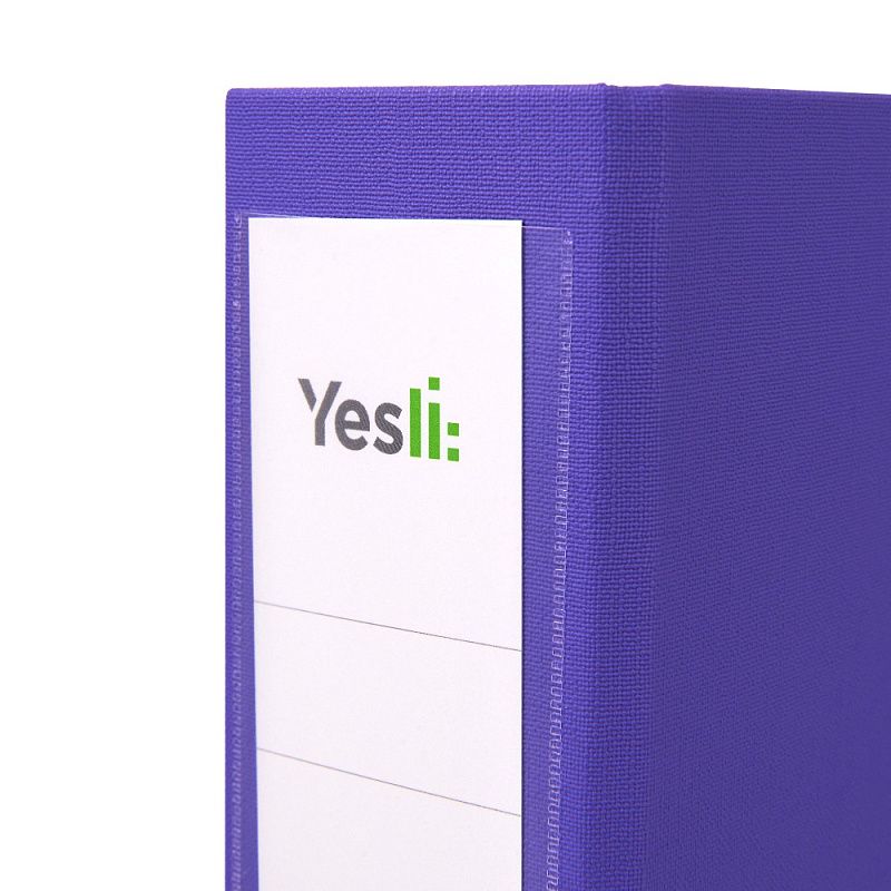 Папка-регистратор "Yesli:", А4, 75 мм, ПВХ Эко, фиолетовый