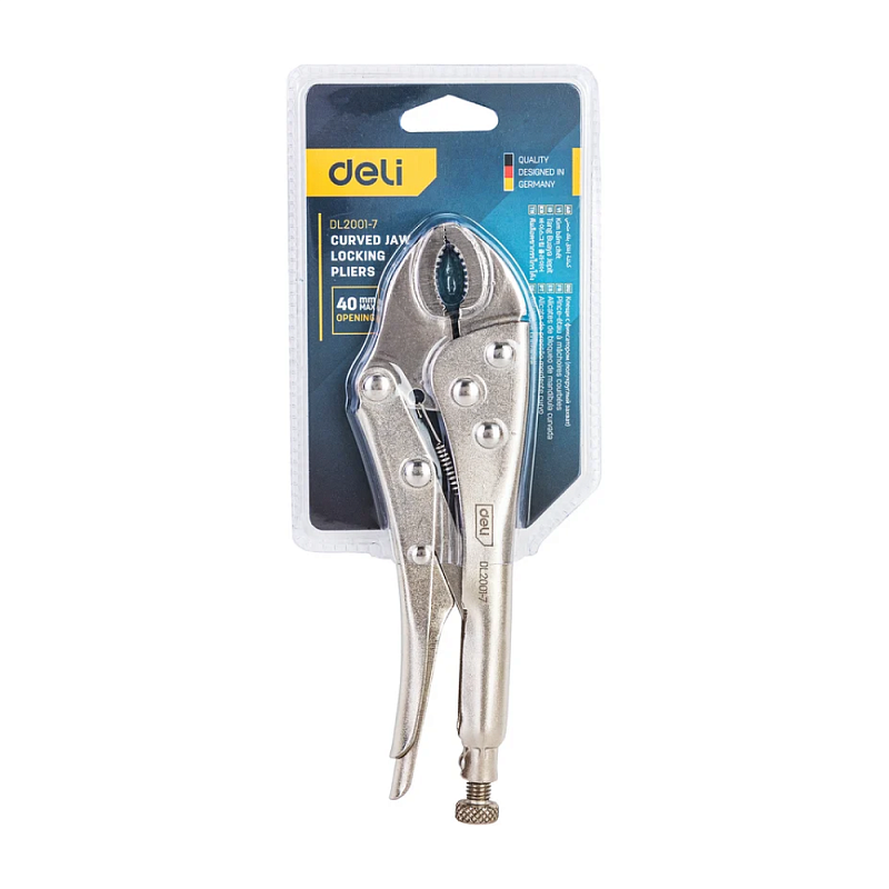 Зажим-струбцина с фиксатором 180 мм Deli YS EDL2001-7