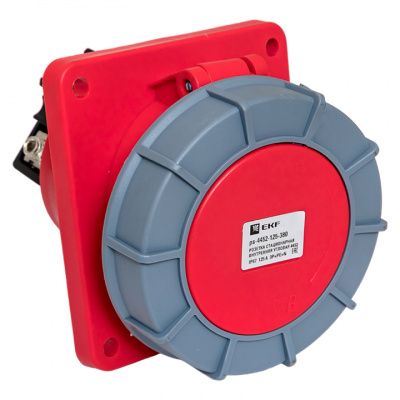 Розетка стационарная внутренняя угловая 4452 3Р+РЕ+N 125А 380В IP67 EKF PROxima ps-4452-125-380