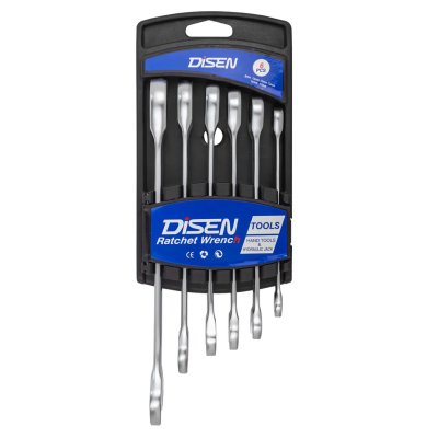 Набор трещоточных ключей 8-17 мм 6 пр DISEN DSH1503