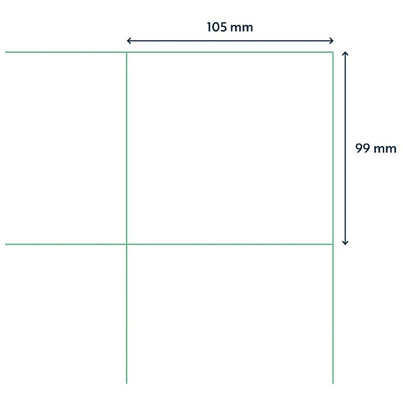 Самоклеящиеся этикетки универсальные Rillprint new, 105х99, белый