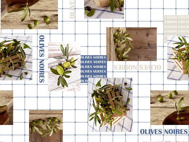 Клеенка столовая, нетканая основа с ПВХ покр. "DECO", 1 м.пог., (продажа кратно 20 м!) PERFECTO LINEA 11-165188