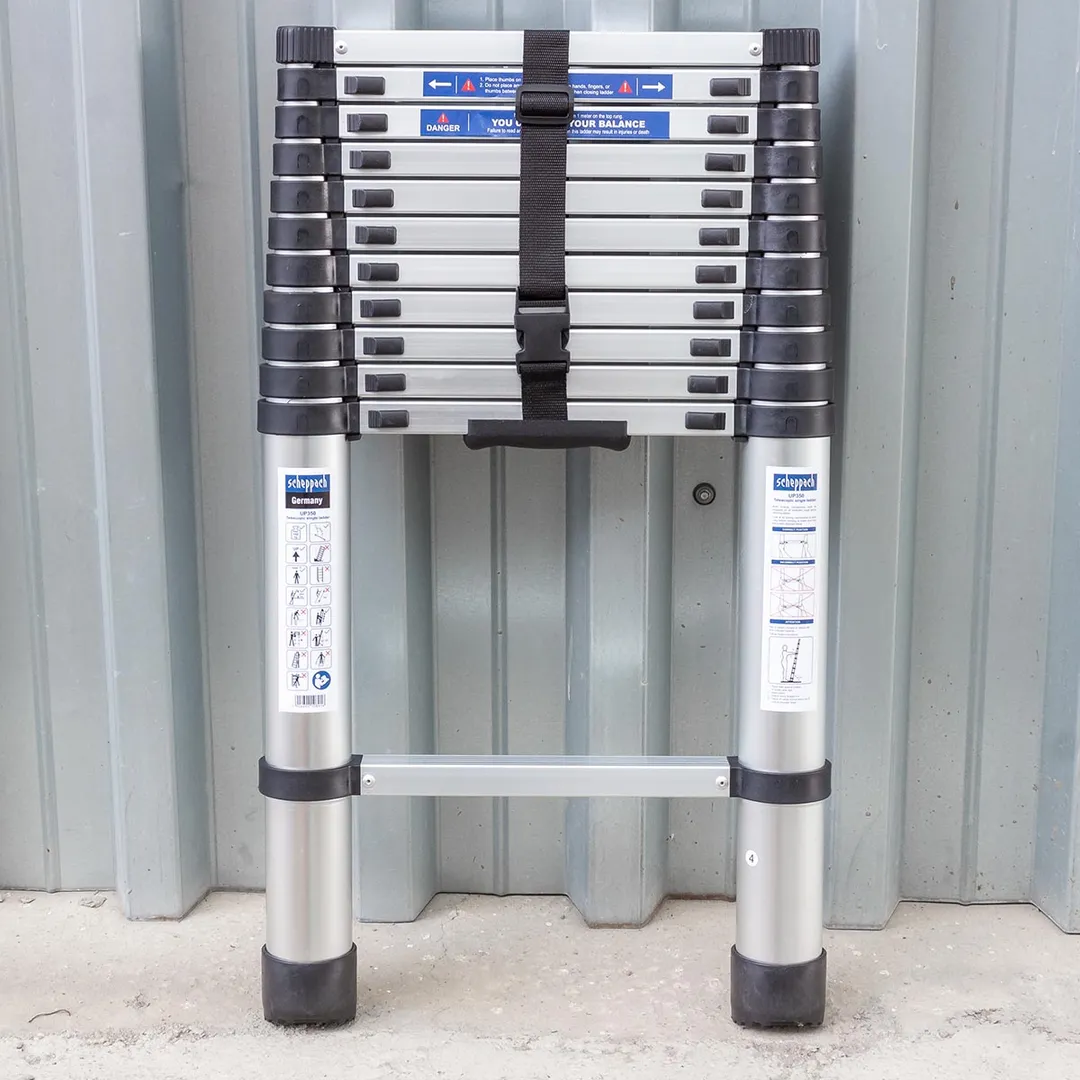 Лестница телескопическая алюм. бытовая 3.5 м 12 ступ. Scheppach Sch-UP350