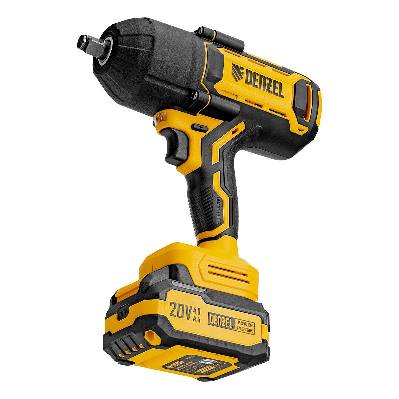 Гайковерт ударный аккумуляторный бесщет. CIWH-BL-20-1000, Li-Ion, 20 В Denzel 26528