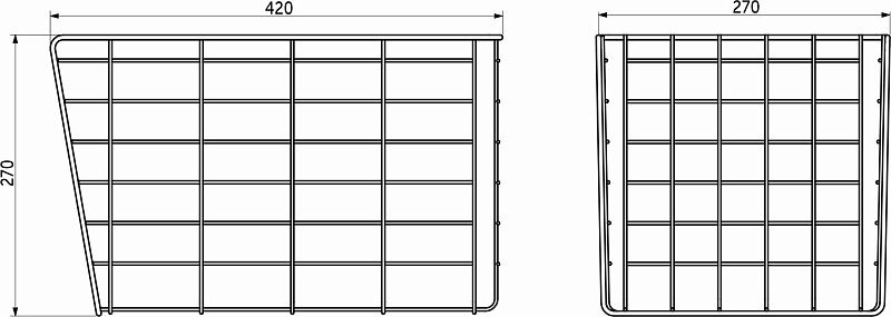 Корзина для белья 300, 270*270*420, белый RU 94064