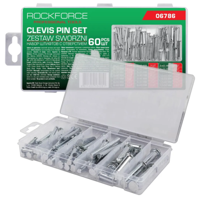 Набор штифтов с отверстием 60 пр RockForce RF-06786