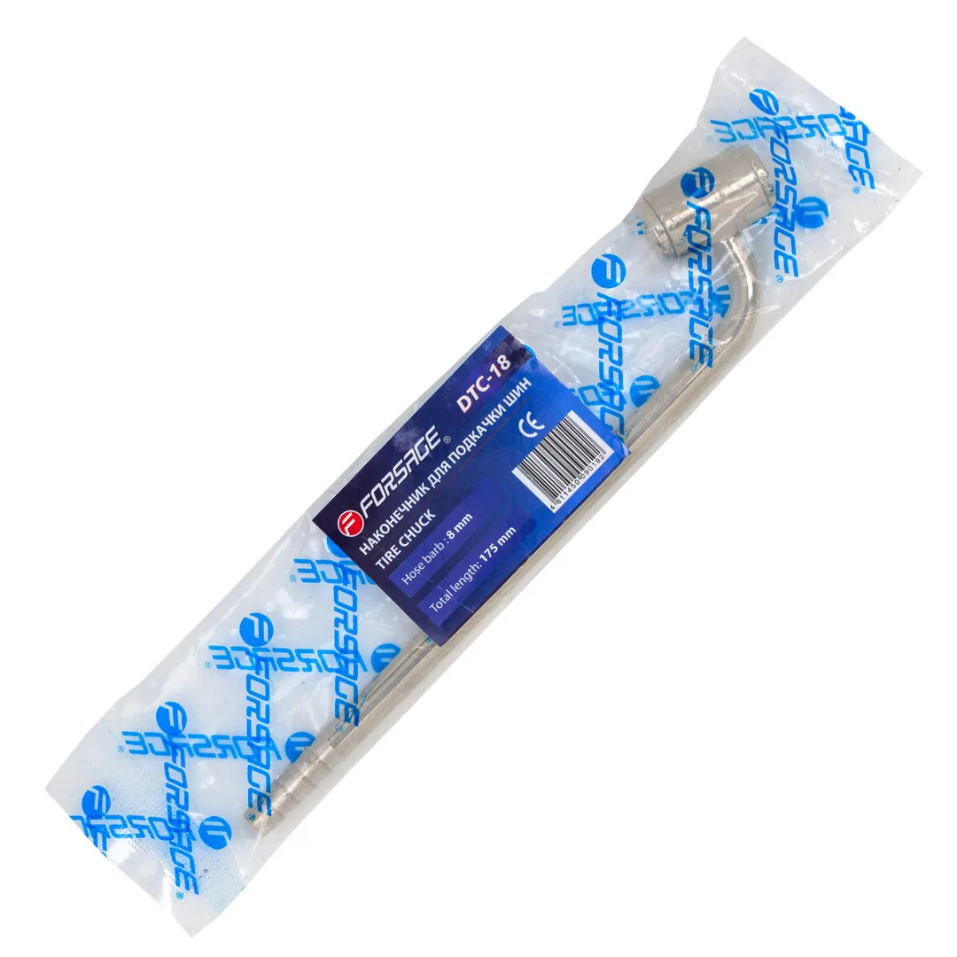 Наконечник для подкачки шин 8 мм, общая длина - 175 мм Forsage F-DTC-18