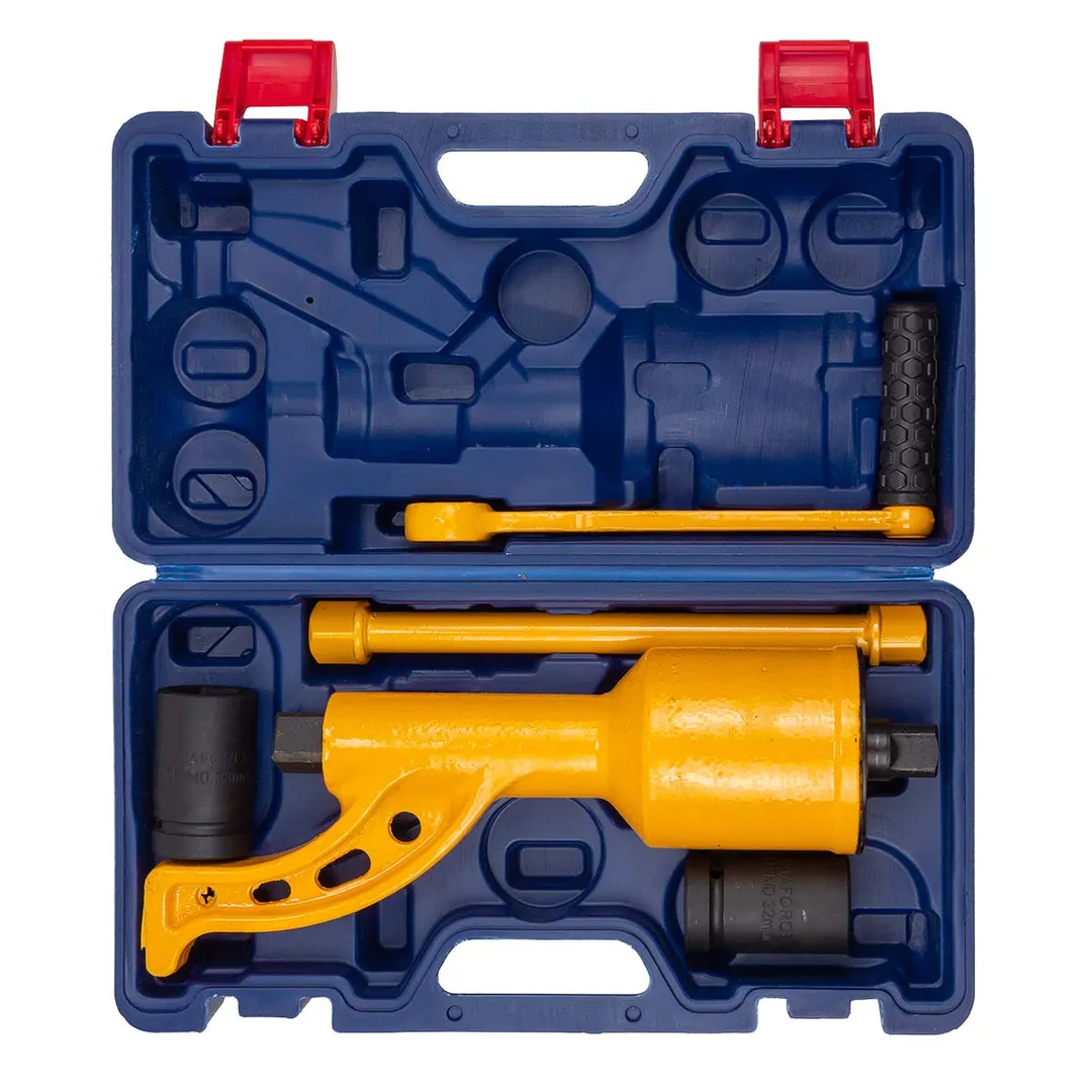 Гайковерт ручной с редуктором 1", головки 32, 33 мм, L330 мм, передаточное число 1:78, 7500 Н/м YATAFORCE YF-34114102 HS