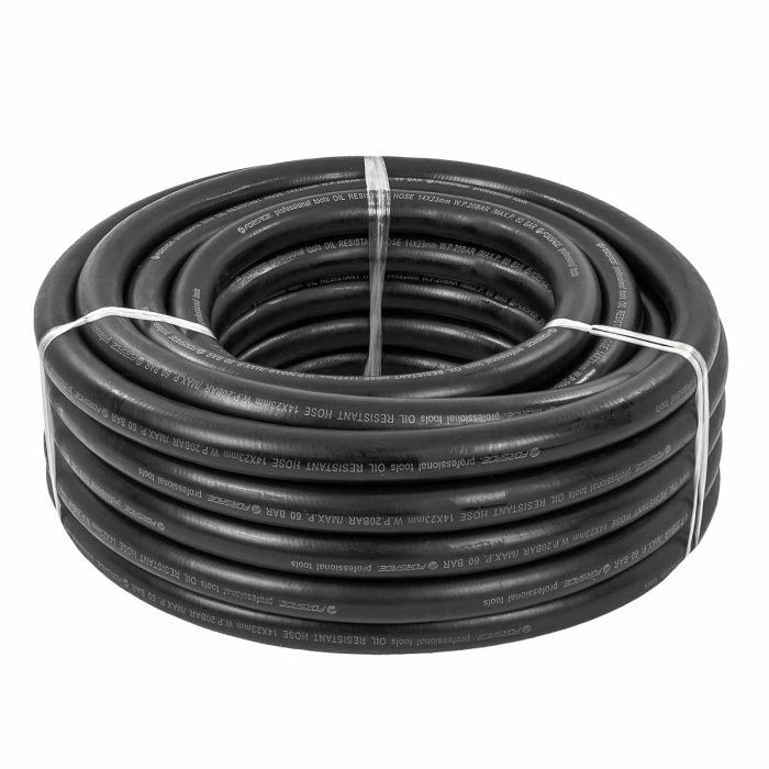 Шланг резиновый армированый бензо-маслостойкий 60 bar -30C°+70C° 10х16.5 мм, 5 м Forsage F-AHC-55/8A