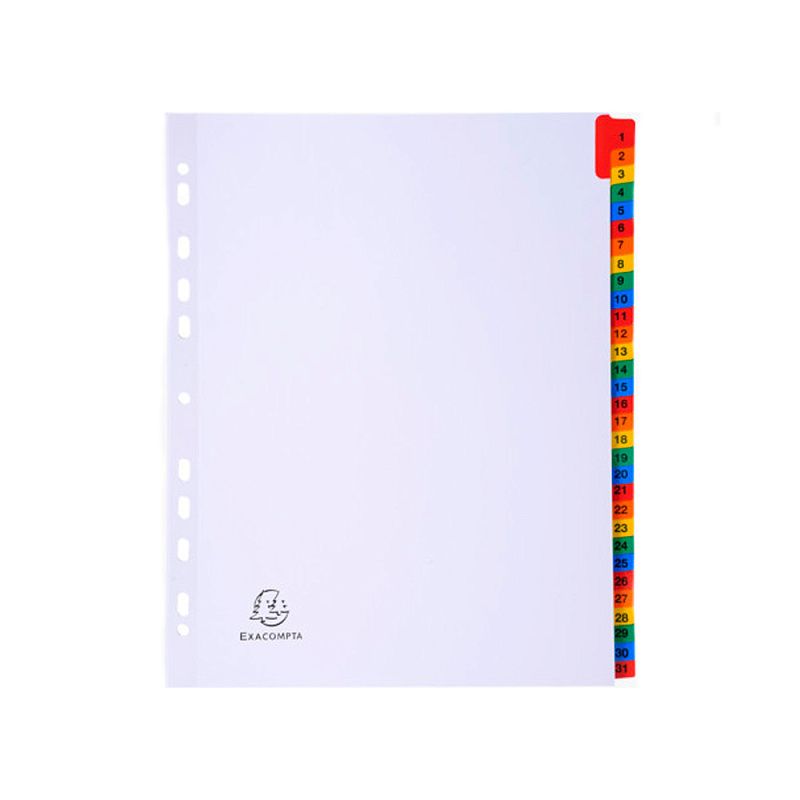 Разделитель "Exacompta", A4+, ассорти
