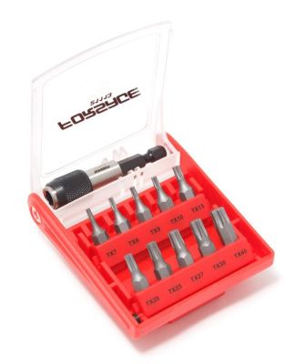Набор бит Torx 1/4'' с битодержателем 11 пр. Forsage F-21113