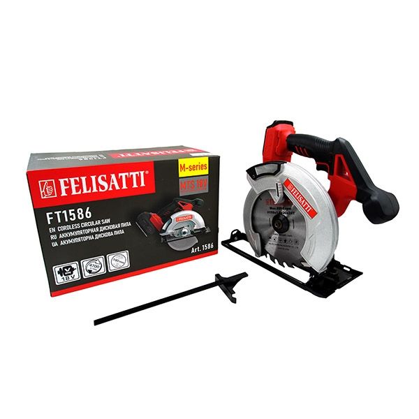 Аккум. дисковая пила, 18 В, 190 мм, 4700 об/мин (картон, без аккум.) Felisatti FT1586 Felisatti