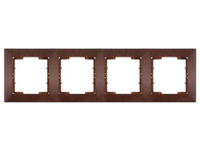 Рамка 4-ая горизонтальная орех, DARIA, Mutlusan 21208001457