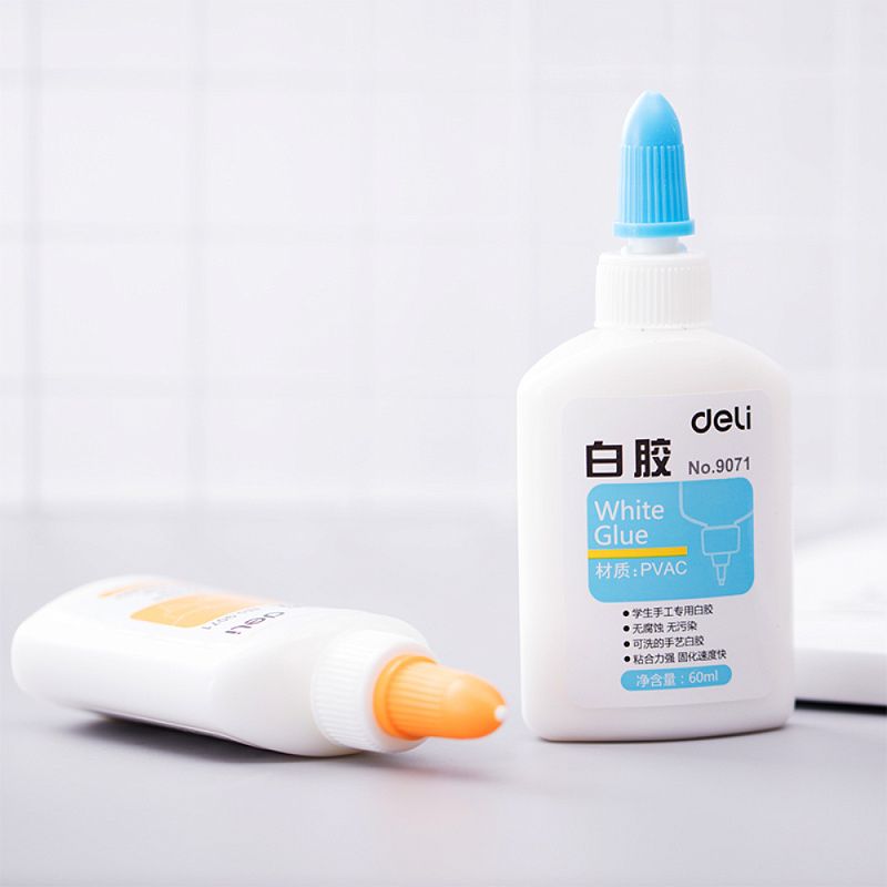 Клей ПВА Deli "9071", 60 мл, ассорти