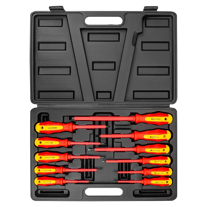 Набор диэлектрических отверток SL, PH, PZ 11 пр ForceKraft FK-20712