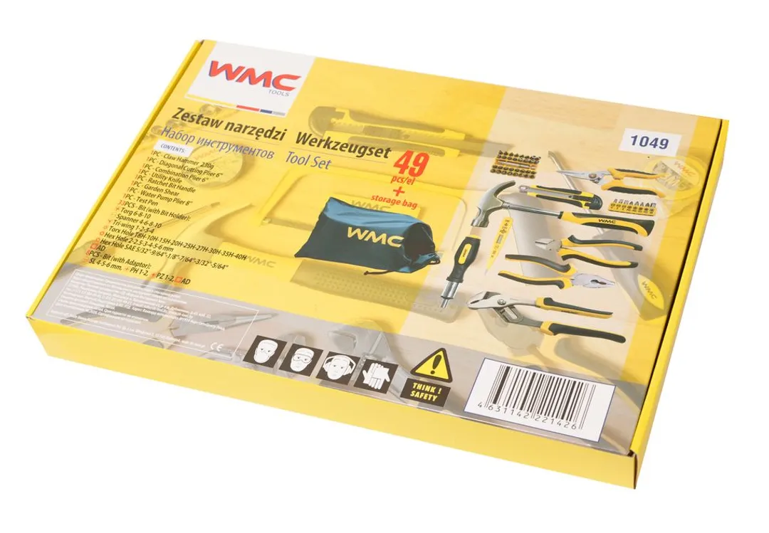 Набор шарнирно-губцевого инструмента 49 пр. WMC TOOLS WMC-1049