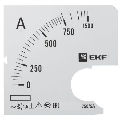 Шкала сменная для A961 750/5А-1,5 EKF PROxima s-a961-750
