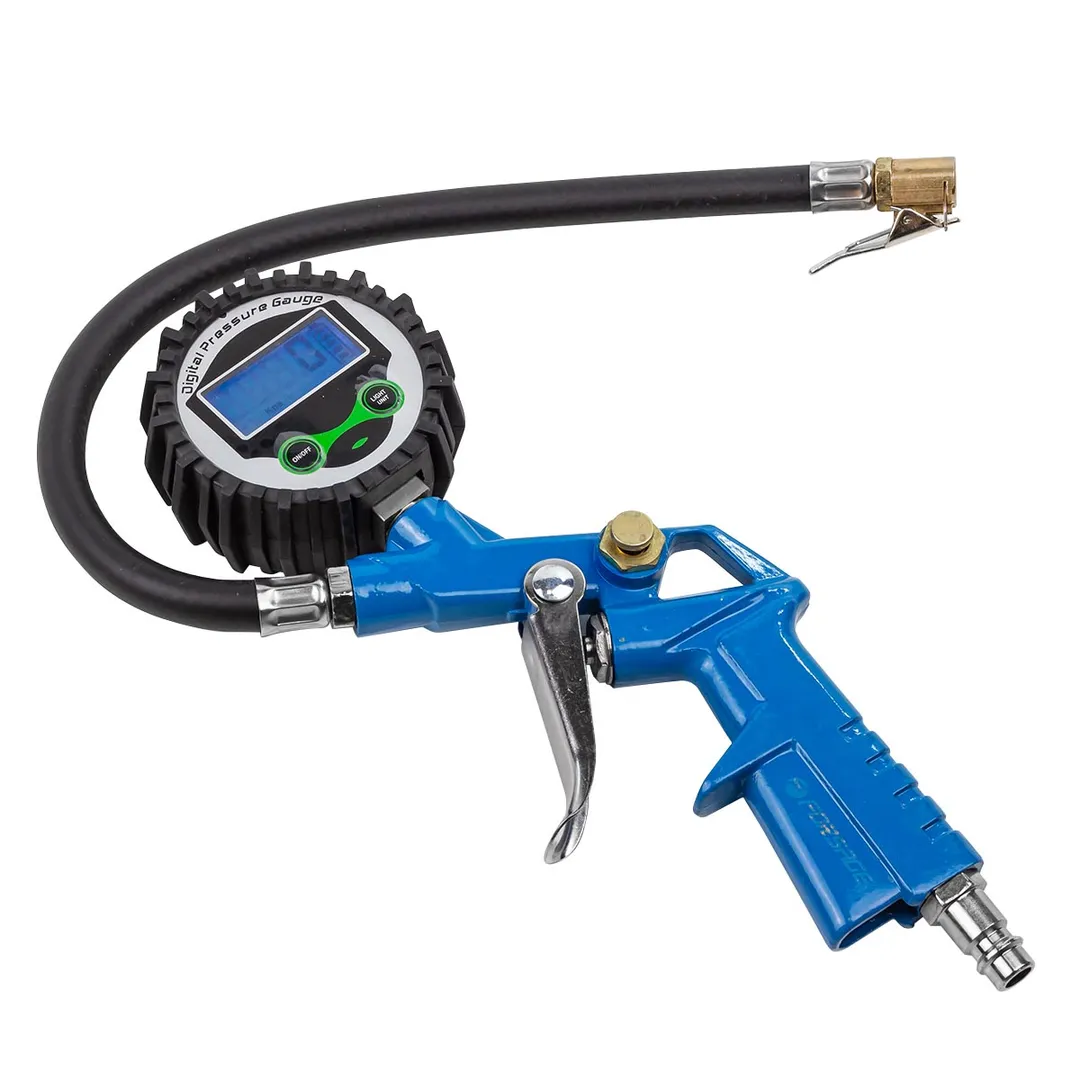 Пистолет для подкачки шин с цифровым манометром и шлангом Forsage F-STG-25