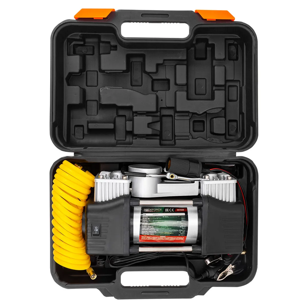 Компрессор автомобильный 12V, производительность 65 л/мин RockForce RF-2014360