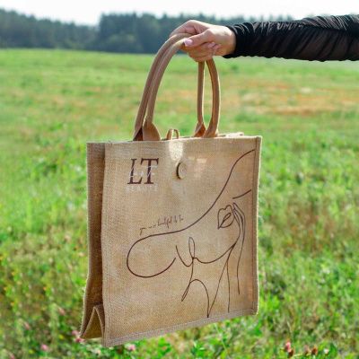 Сумка-шоппер (материал джут) 40х35х14см, max нагрузка 10кг La and Te beaute LT-shbag1