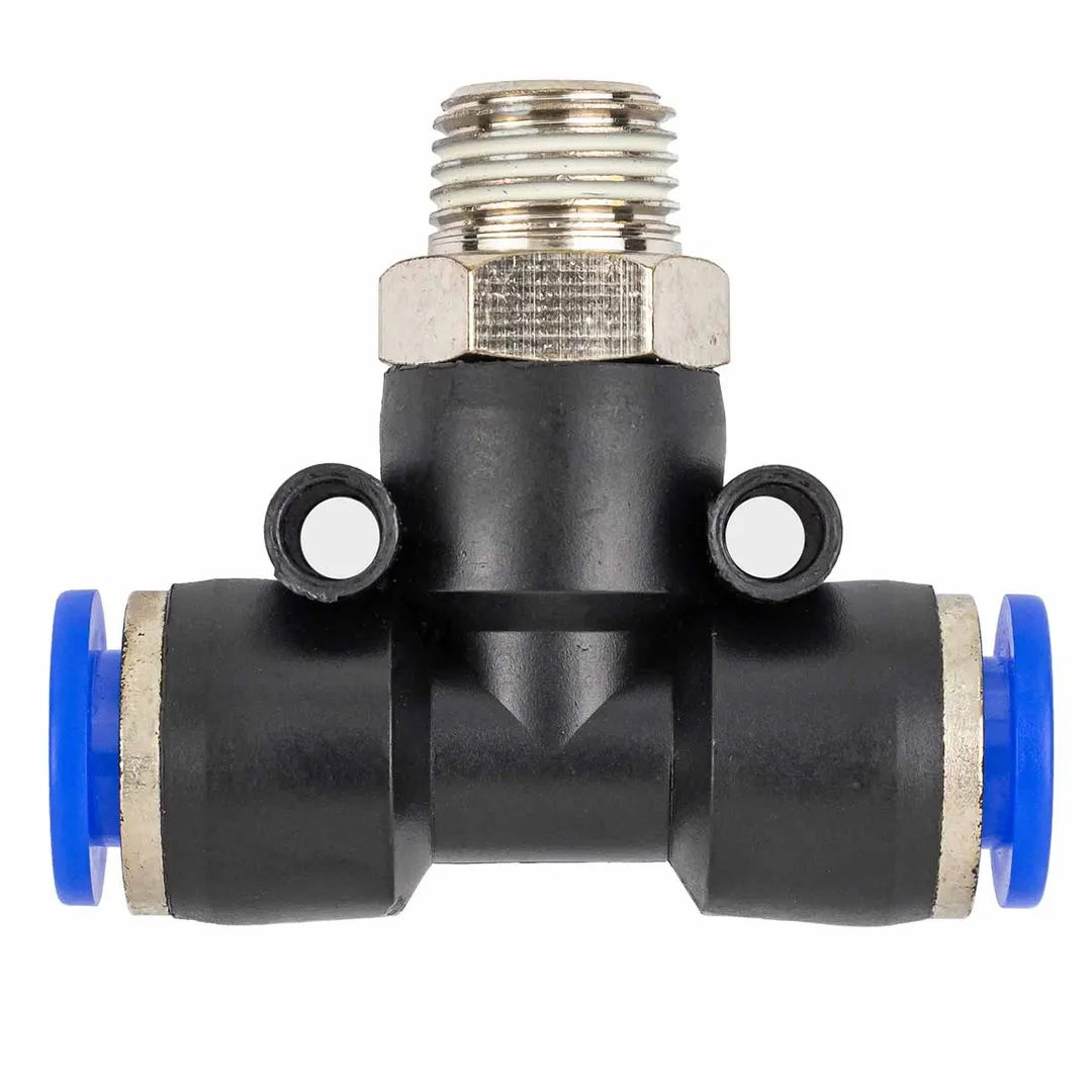 Фитинг Т-образный для пластиковых трубок 6 мм-наружная резьба 1/8'' Forsage F-SPB06-01