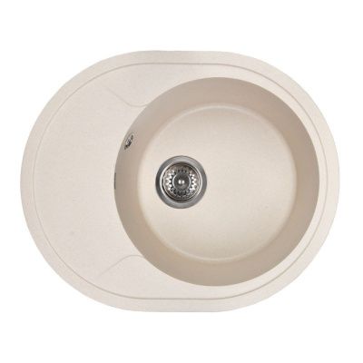Мойка кухонная из мраморной крошки, cream, Wisent WR620-30