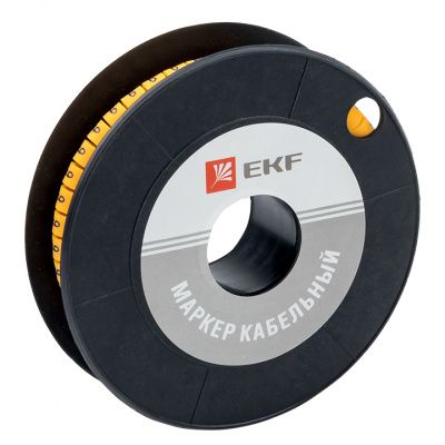 Маркер кабельный 6,0 мм2 "9" (350 шт,) (ЕС-3) EKF PROxima plc-KM-6-9