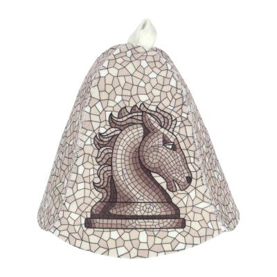 Шапка для бан сауны "Ход конем", войлок Банные штучки 41498