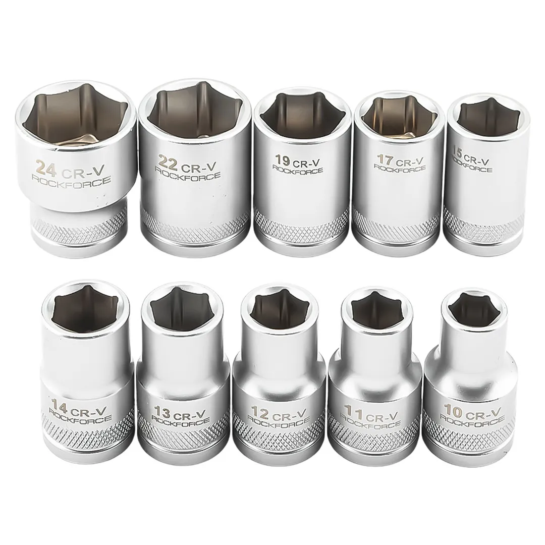 Набор головок 10-24 мм 1/2'' 6-гр 10 пр RockForce RF-010-5 MSA