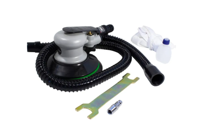 Пневмошлифовальная орбитальная машинка с системой пылеотвода 6'' 150 мм, 12000об/мин, 79л/мин, 6.3Bar RockForce RF-RP7311