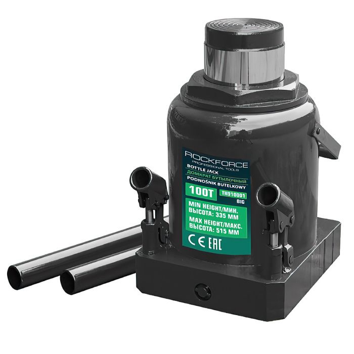 Домкрат бутылочный 100 т, 335-515 мм RockForce RF-TH910001 BIG