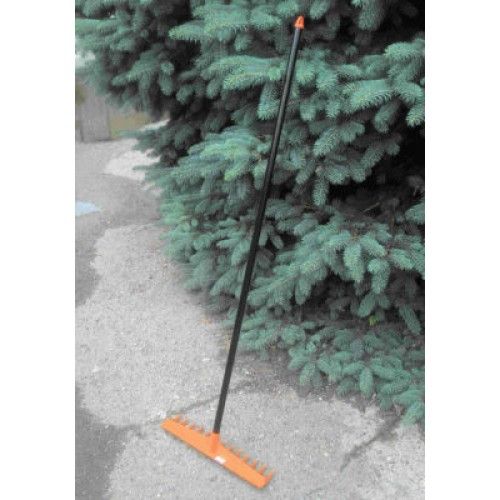 Грабли пластмассовые 425 мм с алюминиевым черенком Protex 4607148790655