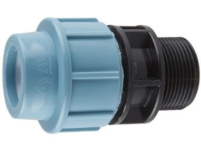 Ниппель ПНД, наружная резьба 25x3/4'' AV Engineering AVE1062534