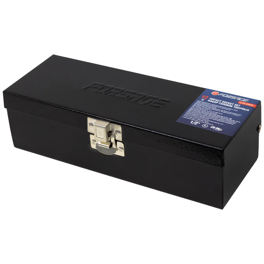 Набор ударных головок 10-24 мм 1/2'' 6-гр 12 пр Forsage F-4129-5MPB