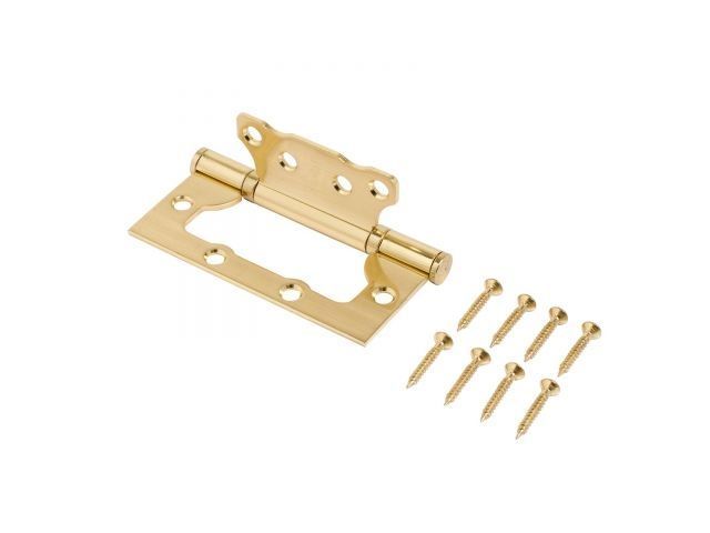 Петля накладная без врезки СТАНДАРТ 100х75х2,5мм 2BB SCP мат.хром УЗК 7148