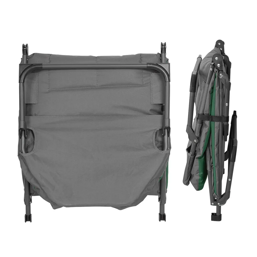 Шезлонг складной, зеленый WMC TOOLS WMC-FG-HY-8008GR