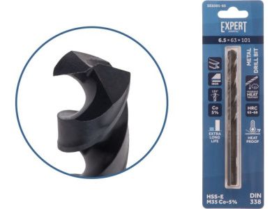 Сверло по металлу ц/х 6.5х63х101 мм HSS-Co Black EXPERT STARTUL SE8301-65