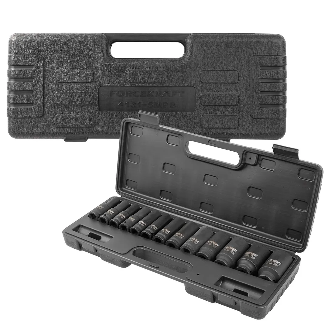 Набор головок ударных глубоких 10-32 мм 6-гр 1/2'' 13 пр ForceKraft FK-4131-5MPB