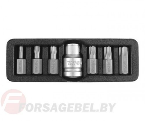 Набор бит TorxTR T25-T55 10 мм L30 мм 7 пр. Yato YT-0416